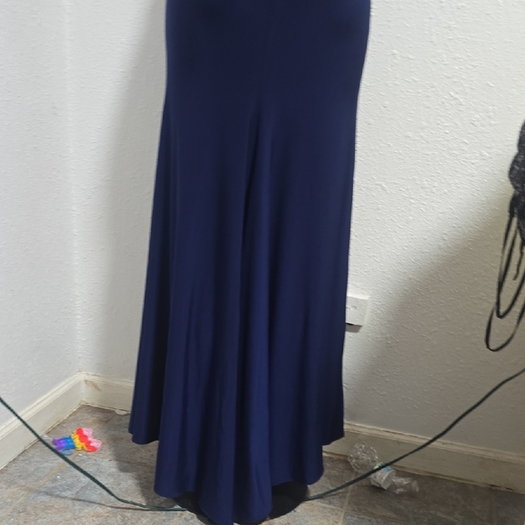 Betsy & Adam Elegant Navy Maxi Dress - Picture 7 of 8